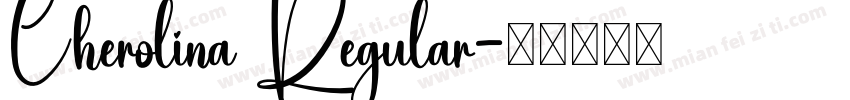 Cherolina Regular字体转换